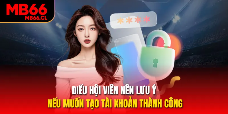 Điều hội viên nên lưu ý nếu muốn tạo tài khoản thành công Điều hội viên nên lưu ý nếu muốn tạo tài khoản thành công